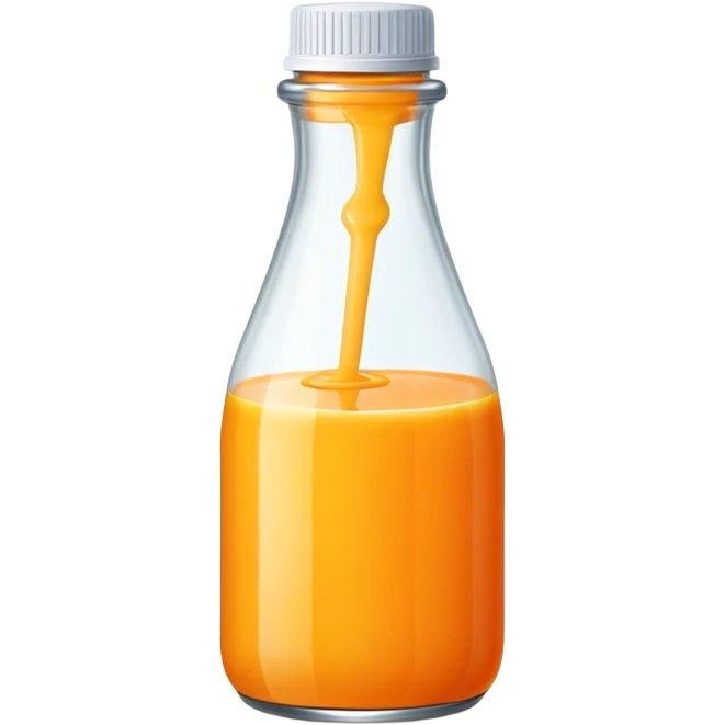 Orange juice bottle emoji