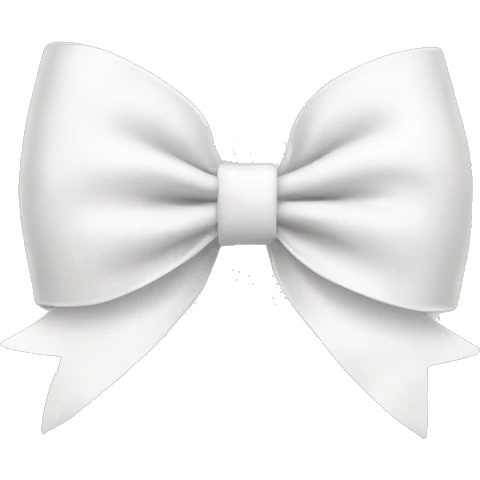 white bow emoji