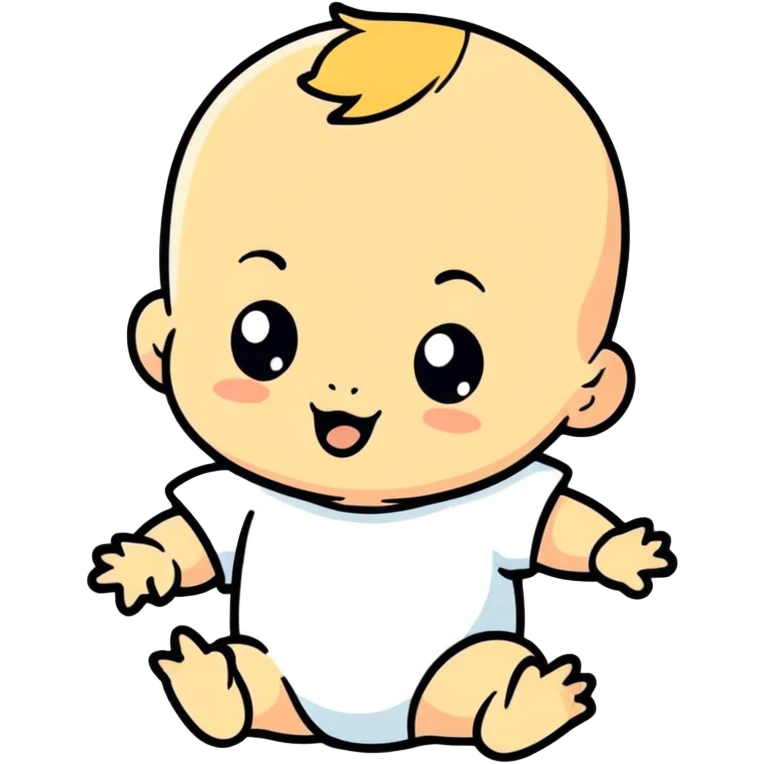 Un bébé trop pressé emoji