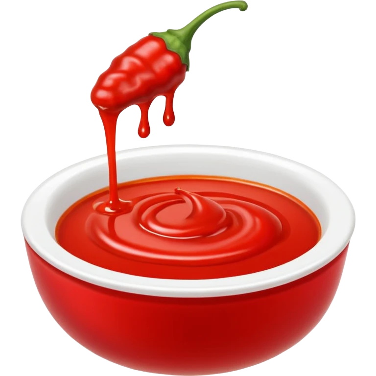 Thai style sweet chilli sauce emoji