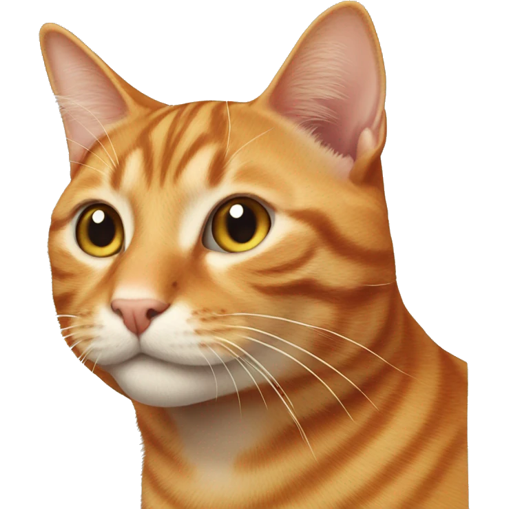 Full ginger tabby cat emoji
