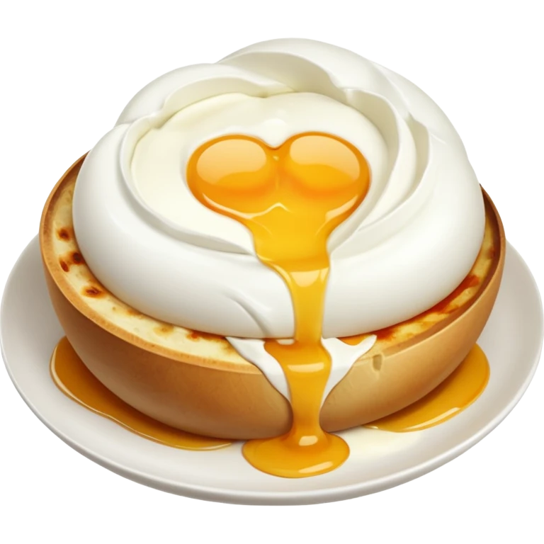 burata cut in half gooey emoji