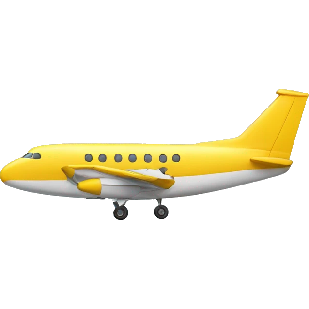 yellow plane very happy emoji