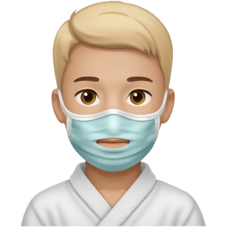 spa facemask boy emoji