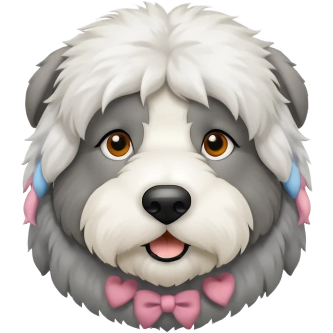 Perro viejo pastor inglés emoji