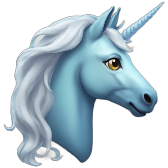 Une licorne qui fume emoji