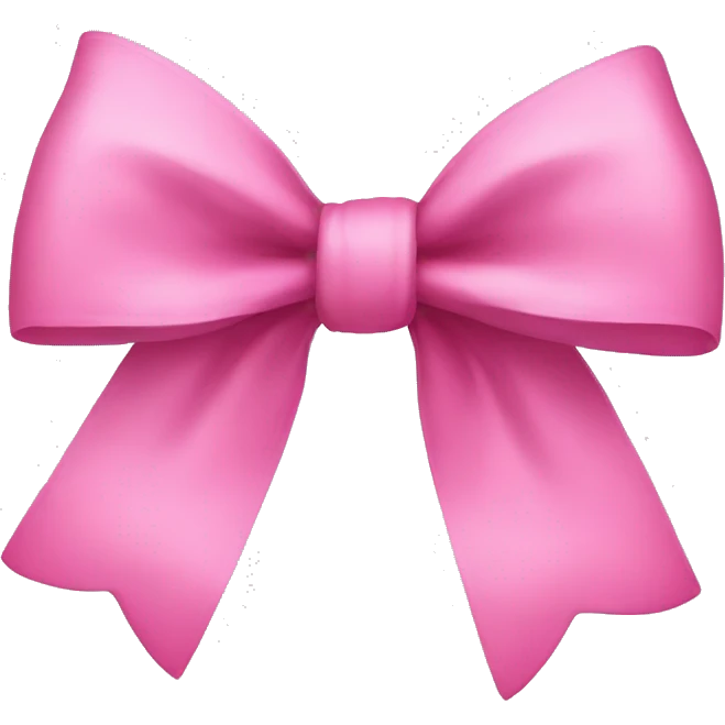 Pink bow emoji