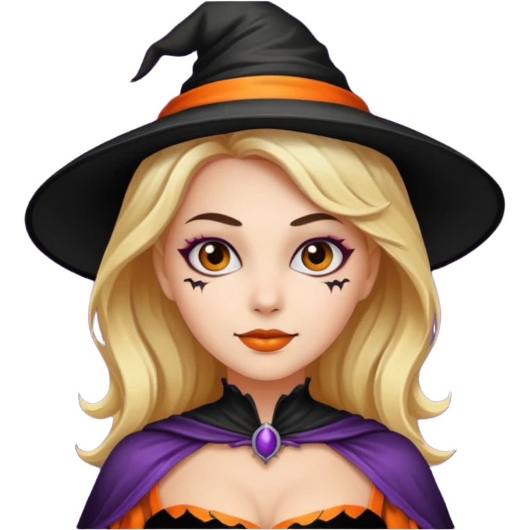 Halloween mood female emoji