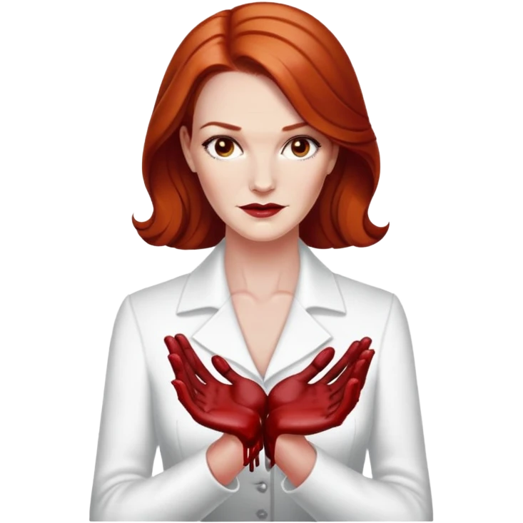 Bree Van De Kamp with blood on her hands  emoji