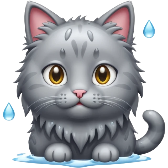 wet cat emoji
