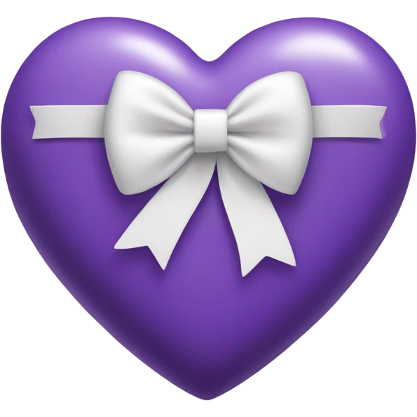 purple Heart with white bow emoji