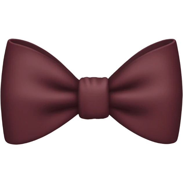 Maroon bow emoji