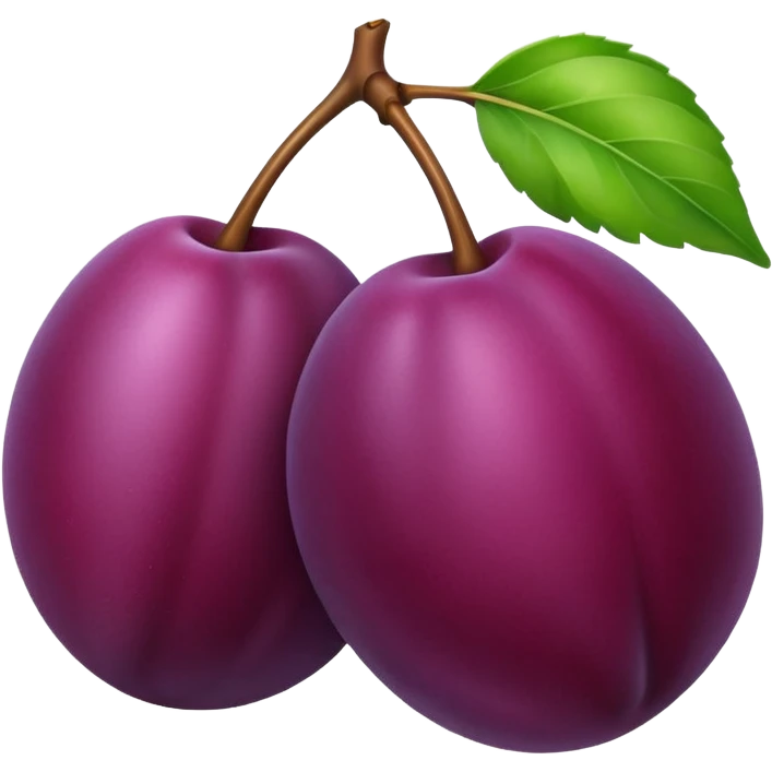 Plum emoji