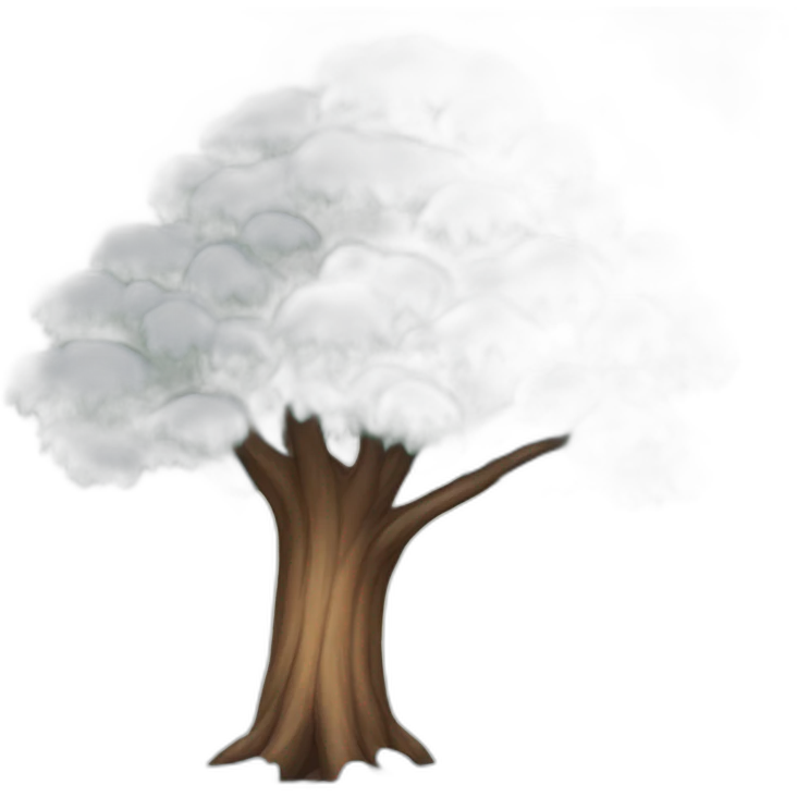 tree on winter emoji