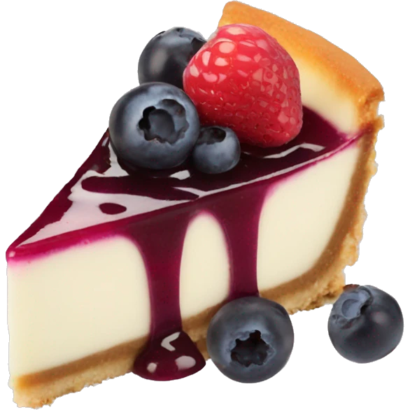Mixed berry cheesecake emoji