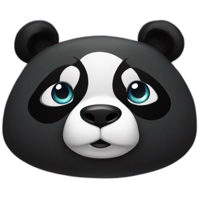 Panda riendose emoji