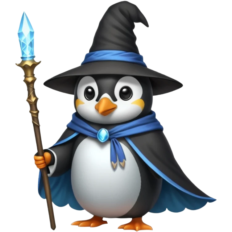 Penguin Wizard emoji