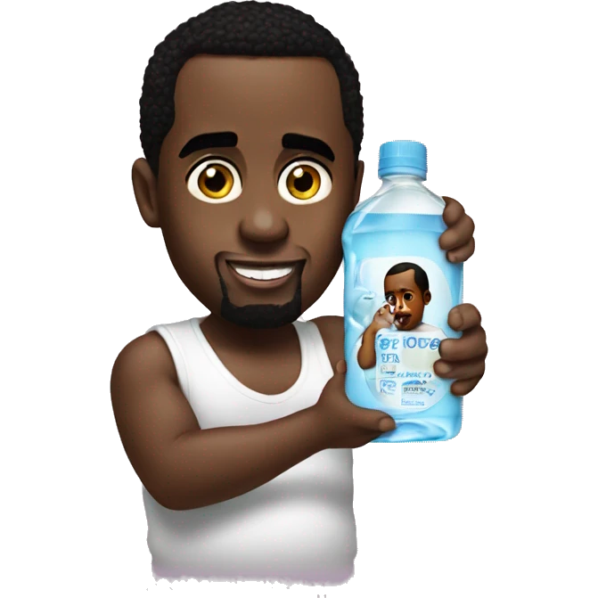 p diddy holding baby oil emoji