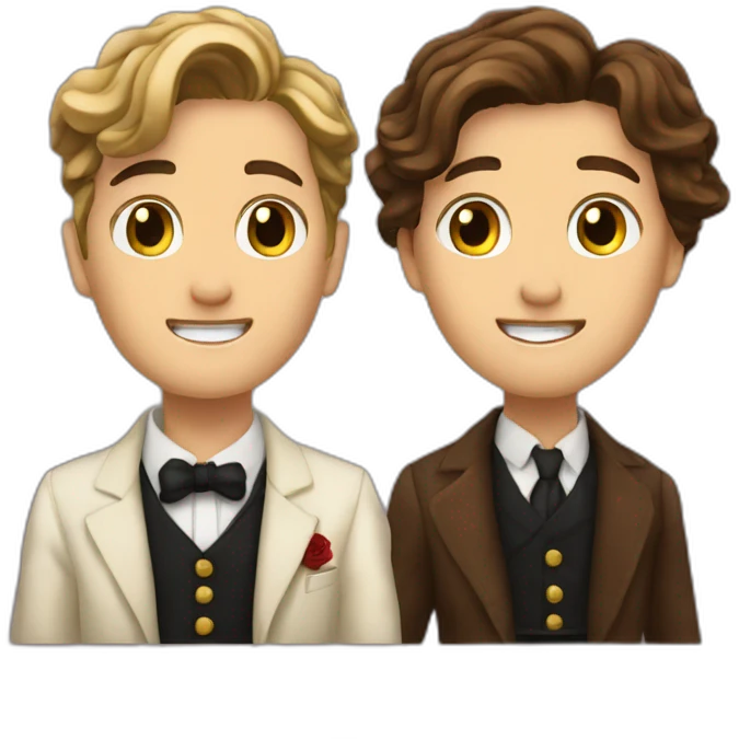 Jake and Rose on the Titanic emoji