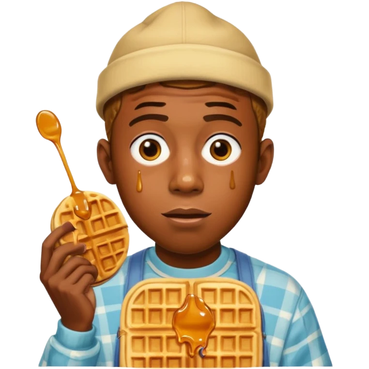 tyler the creator holding waffle emoji