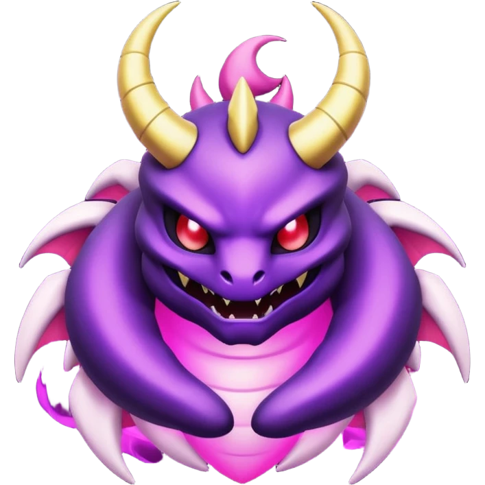 Pokemon legendary purple and pink Giratina emoji