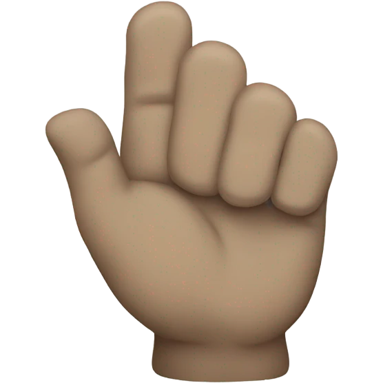 Rock on hand signal pointed down emoji