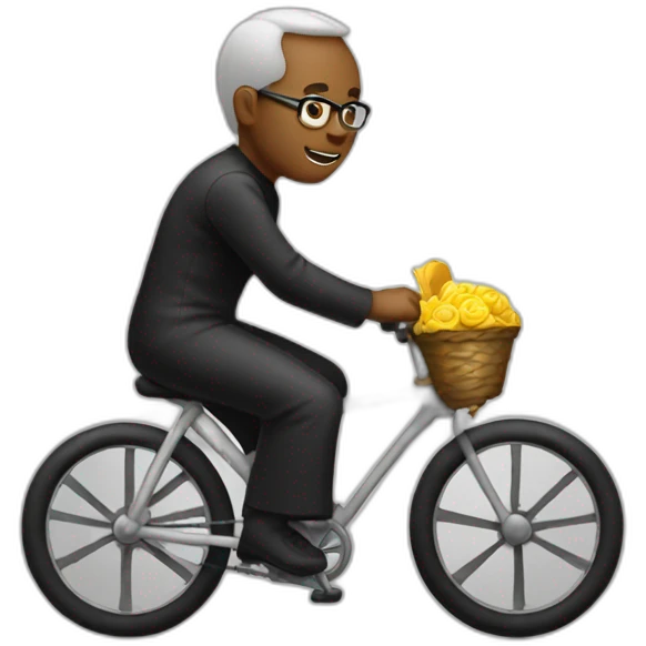 priest on a bike emoji