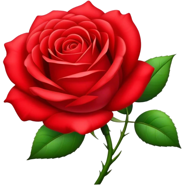 Red rose emoji