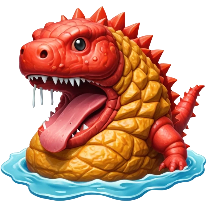  SPAM meat godzilla slop art emoji