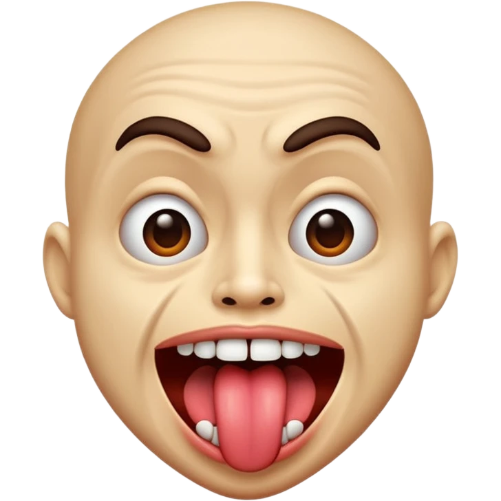 Freaky Tongue shaking emoji