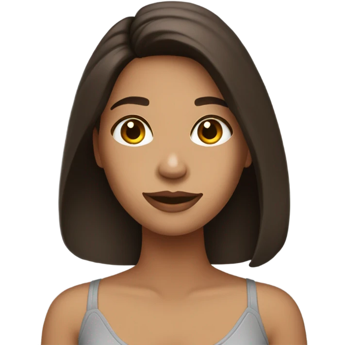 brunette self care girl emoji
