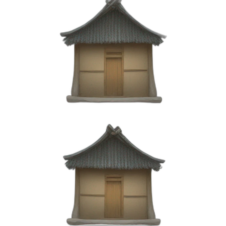 Chinese village hut emoji