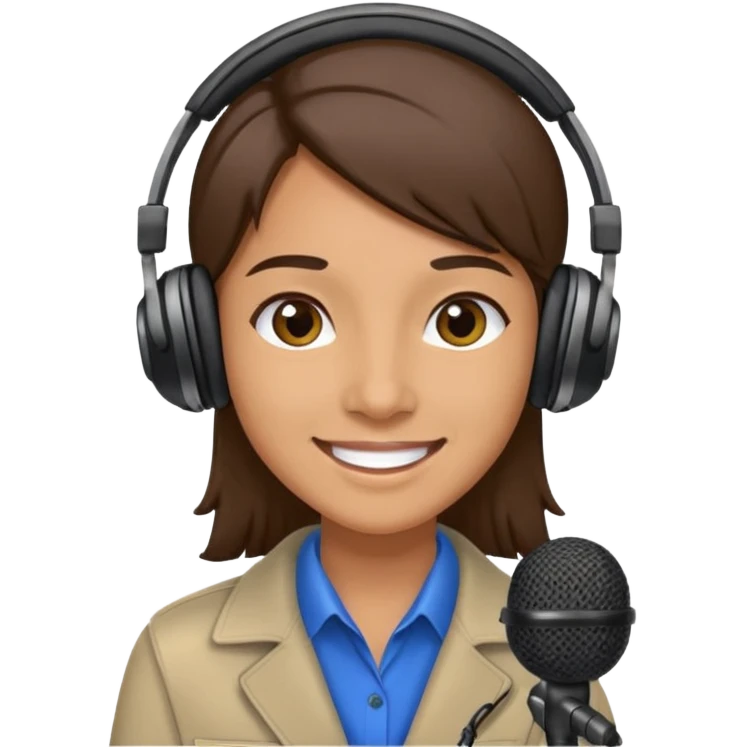 Un locutor de radio emoji