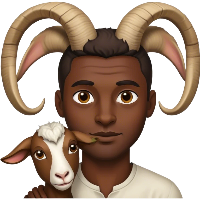 Kyrie Irving mixed with goat emoji