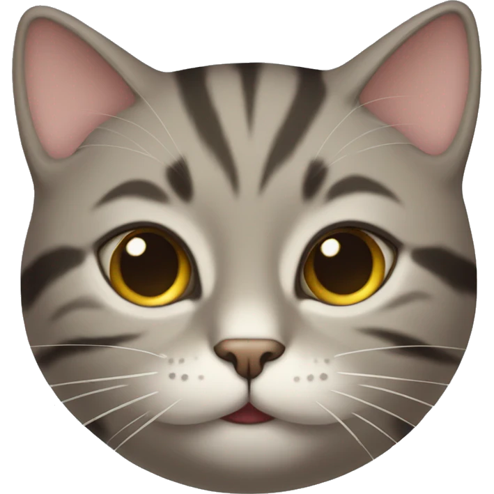  cat in a hush pose emoji