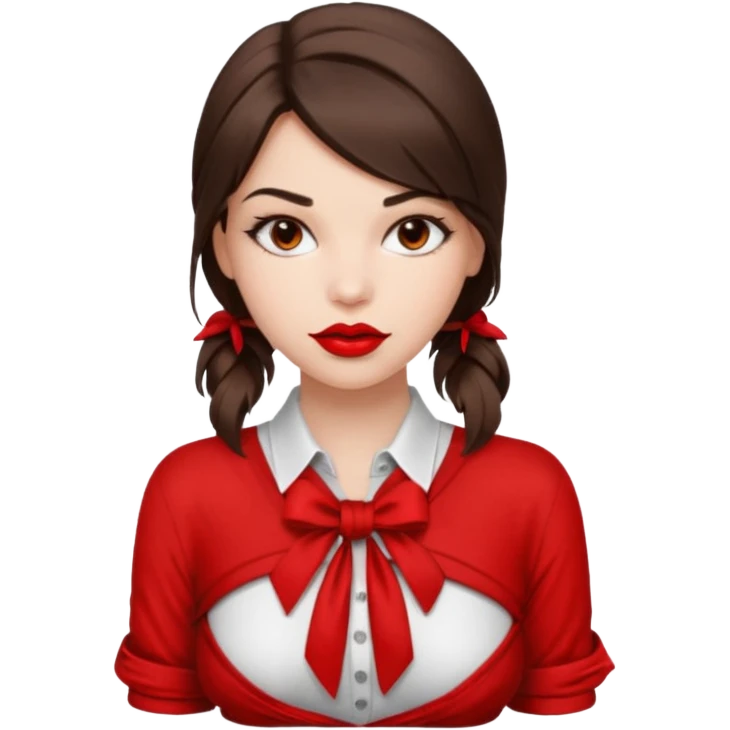 Sexy girl being tied up emoji