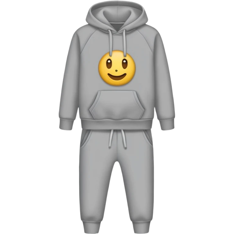 Conjunto moletom liso com calça de moletom liso mas cores mescla emoji
