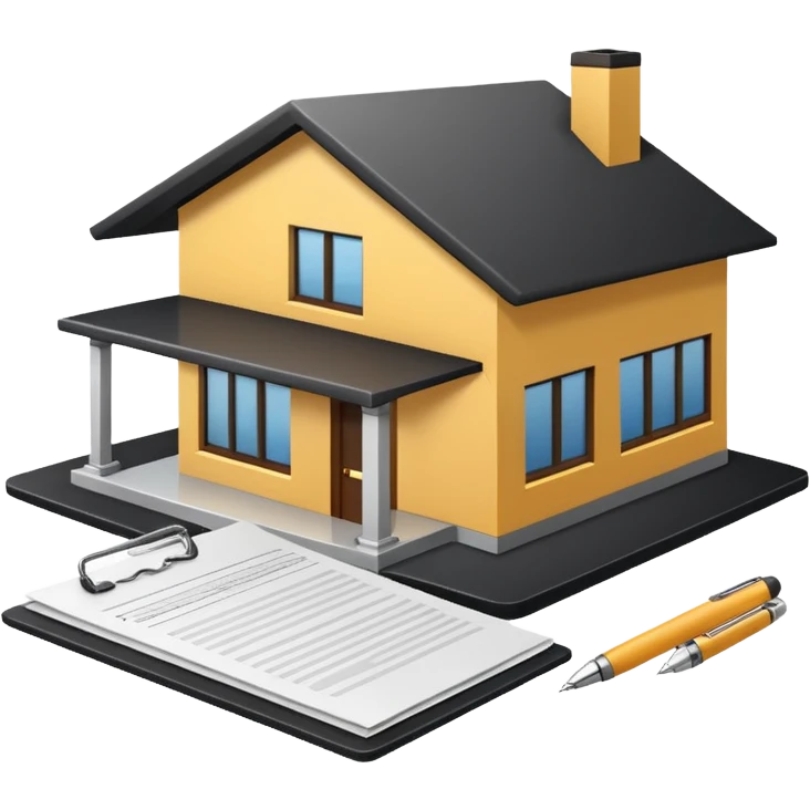 casa moderna con tramites legales emoji