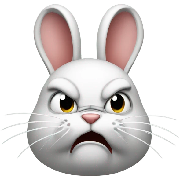 angry rabbit emoji