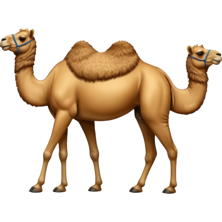 High resolution camels without fur emoji