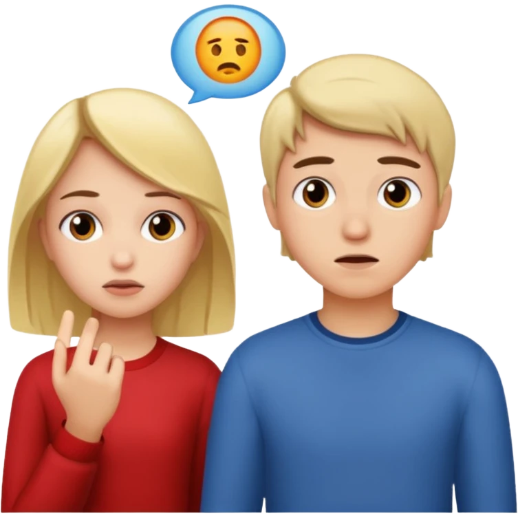 girl ignore boy emoji