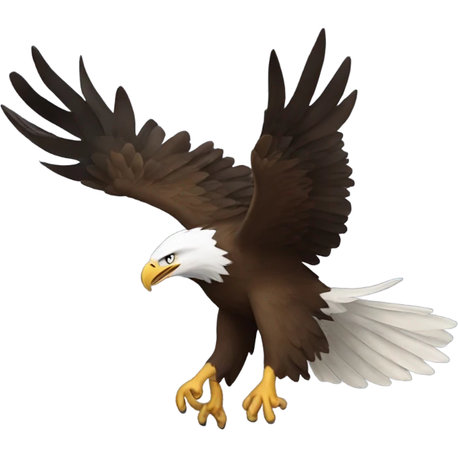 Eagle falling emoji