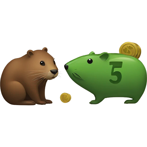 money and beaver emoji