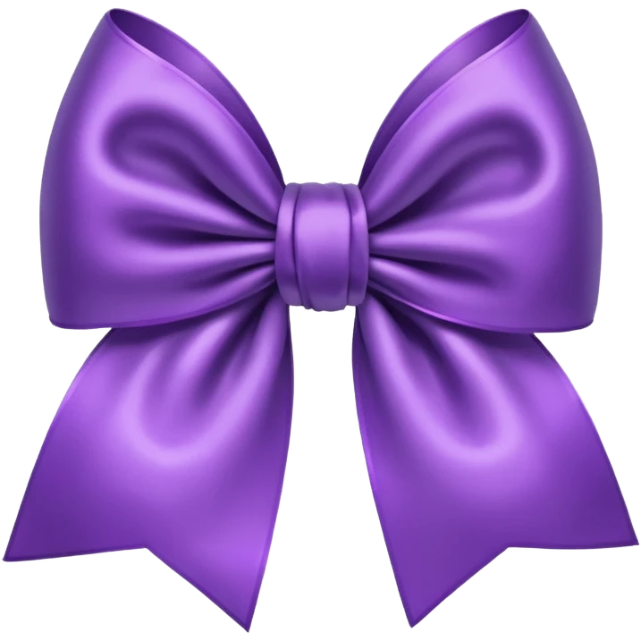 Purple colour bow emoji  emoji
