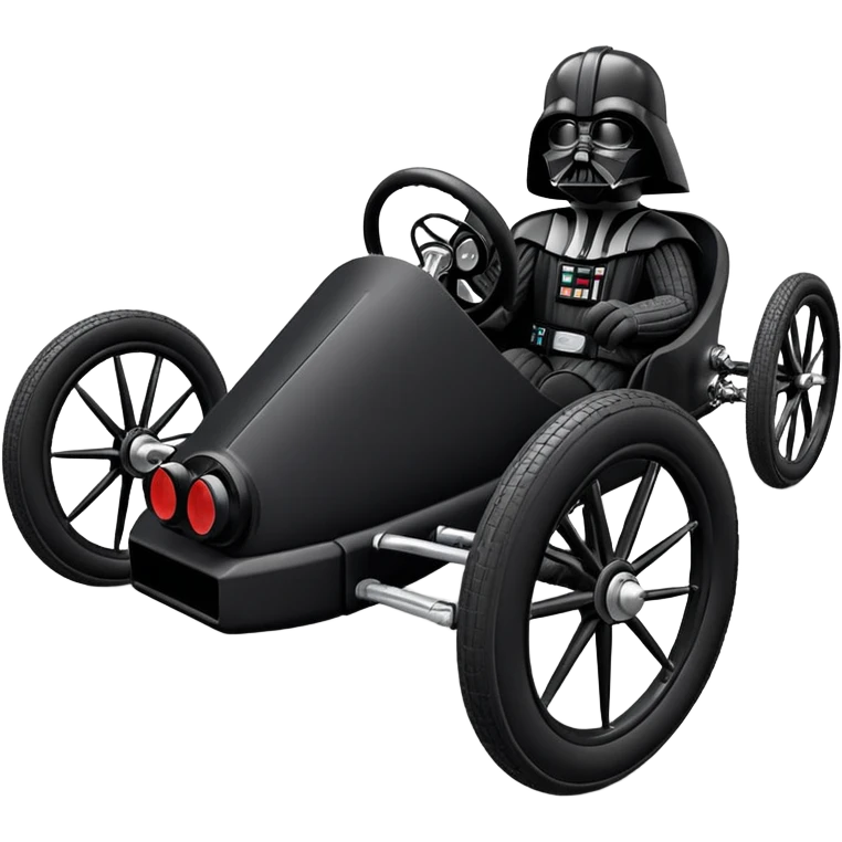 Darth Vader’s plush and refined two cylinder cyclekart with advanced rugged suspension and steering  emoji