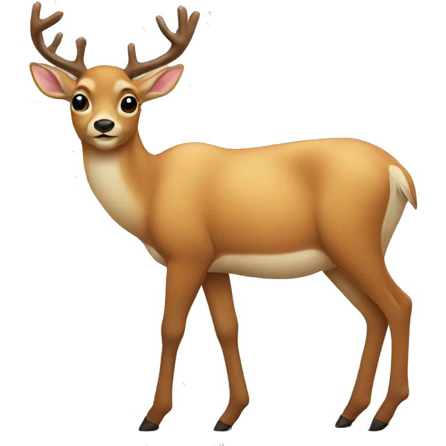 Deer doing a puzzle  emoji