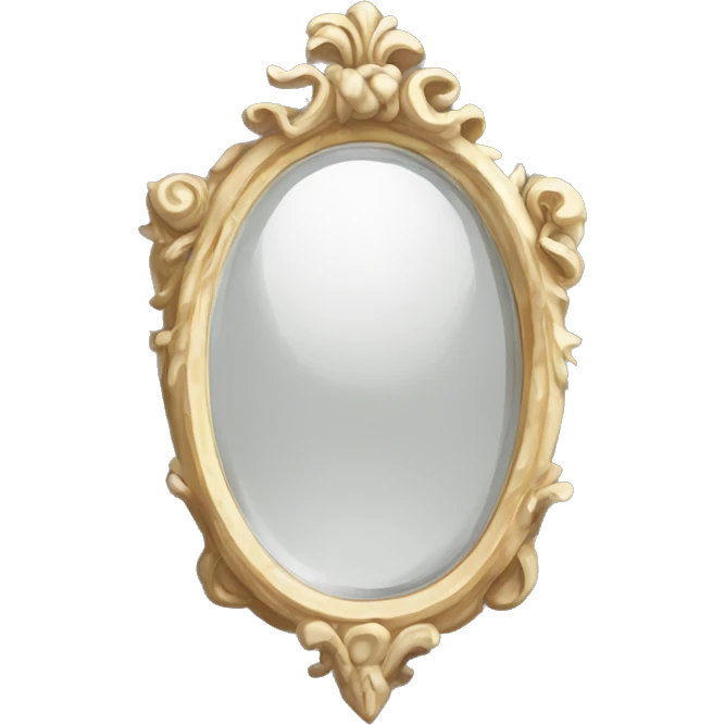 white mirror roccoco  emoji