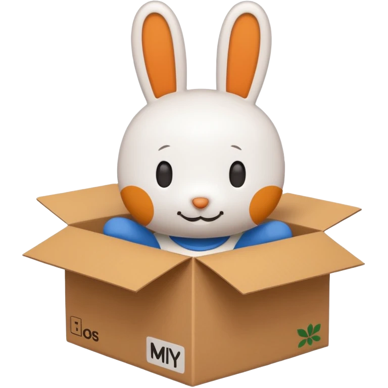 miffy with box emoji