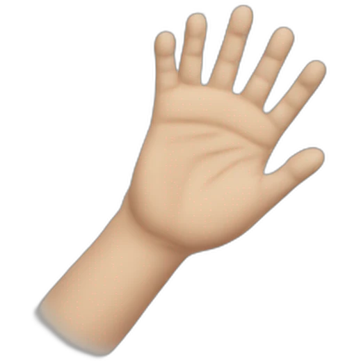 Hand Stop cat emoji