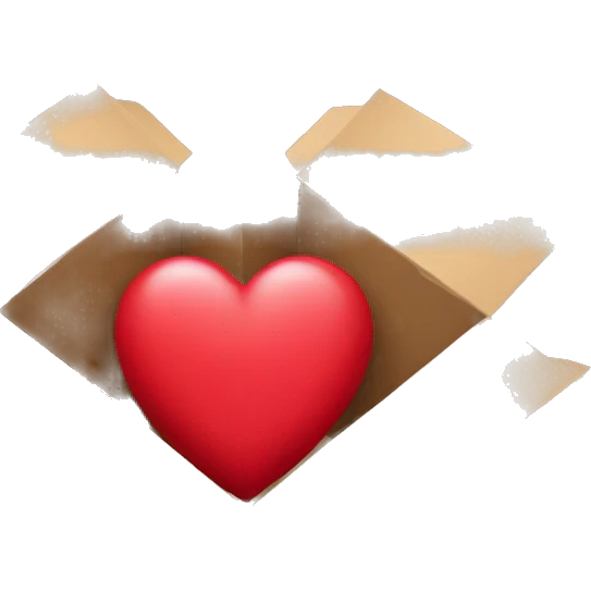 Heart in a box  emoji